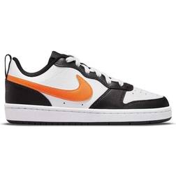 Nike Court Borough Low 2 GS - White/Black/Dark Smoke Grey/Total Orange