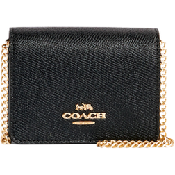 Coach Mini Wallet On A Chain - Black
