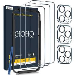 Case Friendly Screen Protector + Camera Lens Protector for iPhone 14 Pro Max 3-Pack