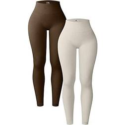 OQQ Women's Yoga Leggings 2-pack