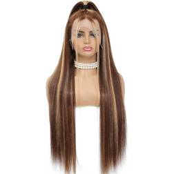 Chamkylin 13x4 Straight Lace Front Wigs 16 inch #4/27