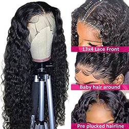 Pizazz 13x4 Human Hair Lace Front Wigs 14 Inch Black