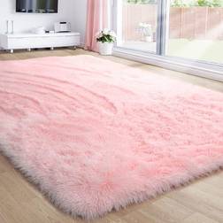 Amdrebio Fuzzy Plush Dorm Pink 121.9x182.9cm