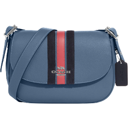 Coach Macie Saddle Bag with Varsity Stripe