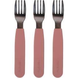 Filibabba Silicone Forks 3-pack Rose