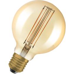 Osram Vintage 1906 LED E27 Globe Filament Gold 95mm 5.8W 470lm 822 Dimmable