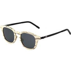 Earth ESG042IB Wood Kavaja Polarized Sunglasses, Ice Tree