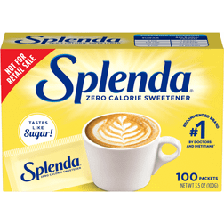 Splenda No Calorie Sweetener Packets 0.35oz 100pcs 1pack