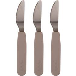 Filibabba Silicone Knife 3-pack Warm Grey