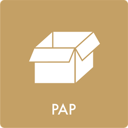 Abena Affaldsskilt PAP 12x12 cm,1 stk 12L