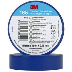 3M Temflex 165 165BL1E Ruban Isolant 10 m x 15 mm 1 Pc