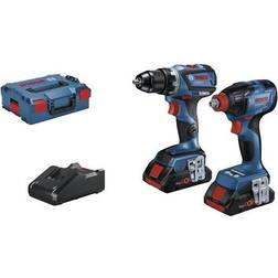 Bosch Professional 18V System gdx 18V-210 c gsr 18V-60 c Set llave de impacto atornillador a batería (Brushless, 2 baterías ProCORE x 4.0Ah