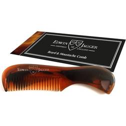 Edwin Jagger Tortoise Shell Beard And Moustache Comb Bmc03