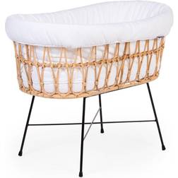 Childhome Culla In Rattan Con Gambe In Metallo Con Materasso E Nido Inclusi - Natur 20.1x35.4"