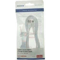 Sinox One USB-C USB-A kabel 2 meter