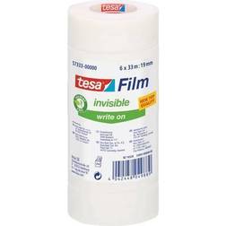 TESA 57333-00000-03 Nastro Adesivo Film Invisible Opaco L x L 33 m x 19 mm 6 pz