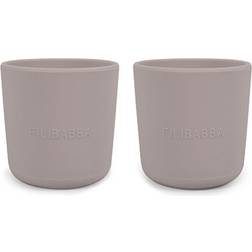 Filibabba Silicone cup 2-pack Warm Grey