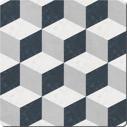 Denby Grey Geometric Square Place Mat Grey