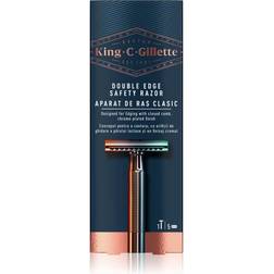 Gillette King Double Edge Safety Razor Holici strojek ziletky 5 ks