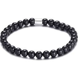 Philip Jones Bracelet - Silver/Onyx