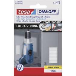 TESA On & Off 55228-03-00 Hook-and-loop strips stick-on