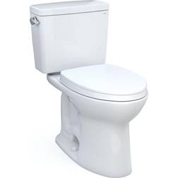 Toto Drake 28 3/8" Two-Piece 1.6 GPF Single Flush Elongated Toilet with SoftClose Seat in Cotton, MS776124CSFG#01