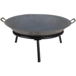 Koopman Brasero Coupe À Feu En Acier Noir/Gris 60 cm 442162