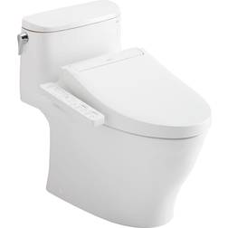 Toto Nexus 29 3/8" One-Piece 1.0 GPF Single Flush Elongated Toilet and Washlet C2 in Cotton, MW6423074CUFG#01