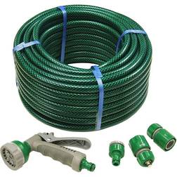 Faithfull FAIHOSE30AV PVC Reinforced Hose 30 Metre Fittings & Spray