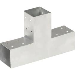 Be Basic Conector de Postes en Forma de T Metal 71x71 mm - Galvanizado