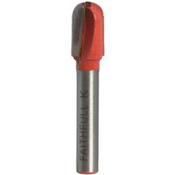 Faithfull Router Bit tct Radius 5.0 x 18mm 1/4in Shank