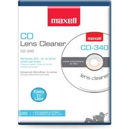 Maxell 190048 CD-340 Laser Lens Cleaner For Compact Disc, DVD Game Consoles