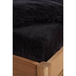 Brentfords Brentfords Teddy Fleece Fitted Bed Bed Sheet Black