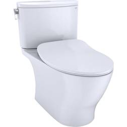 Toto Nexus 28 5/8" Two-Piece Elongated Bowl with 1.28 GPF Single Flush and Slim Seat in Cotton, MS442234CEFG#01