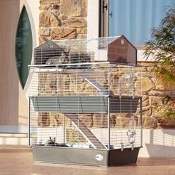 Ferplast Rabbit Cage Barn 100 Double 95x57x121 Grey Grey