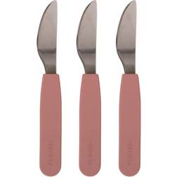 Filibabba Silicone Knife 3-pack Rose