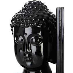 Premier Housewares Set Of 2 Black Buddha Figurine