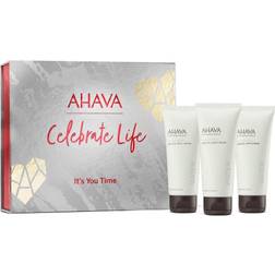 Ahava Body Deadsea Water Gift Set Mineral Body Cream Mineral Hand Cream Foot Cream 100ml