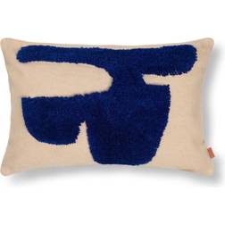 ferm LIVING Lay Pude Komplet pyntepude Beige, Brun, Blå (60x40cm)
