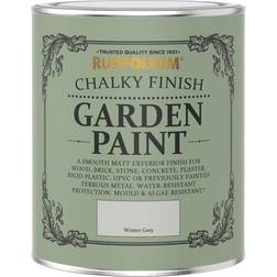 Rust-Oleum Chalky Garden Paint Winter Wood Paint Grey 0.75L