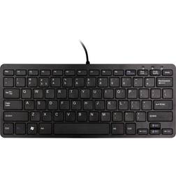 R-Go Tools RGOECQYBL Compact Keyboard Wired USB 2.0