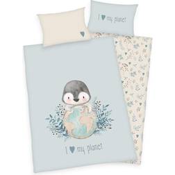 Herding babybest® Påslakanset Penguin 100 100x200cm
