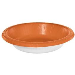 Amscan 20 oz. Orange Peel Paper Bowls (100-Piece)