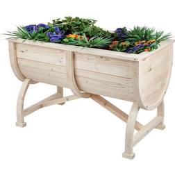 Trueshopping Raised Barrel Planter 71.5x107x61cm