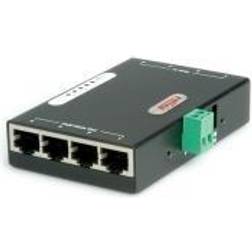 Roline 21131198 Gigabit Ethernet PoE injektor, 4 portar