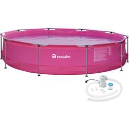 tectake Round Pool with Pump Ø3.6x0.76m