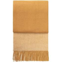 Elvang Horizon plaid Yellow Tæppe Beige, Gul