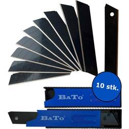 Bato Knivblade Snap-Off 18 mm. Sort finish, ultra skarp. 10 stk. pr. pakke