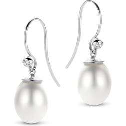 Spirit Icons Figaro Earrings - Silver/Pearls/Transparent