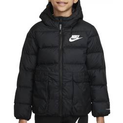 Nike Big Kid's Sportswear Therma-FIT Down Fill Jacket - Black/Black/White (DD8697-010)